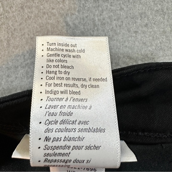 Paige Hoxton Ultra Skinny Jeans Women’s 30 Velvet Onyx Black Stretch Denim - Picture 9 of 16